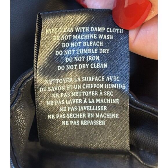 BLANK NYC Waverly Black Faux Leather Pants Women 31 High Rise Flare Pockets NEW - Picture 12 of 15